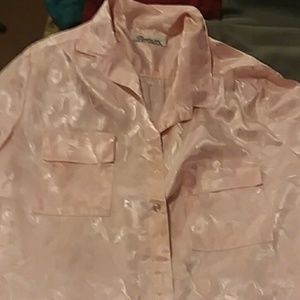 Women's pink pajama top